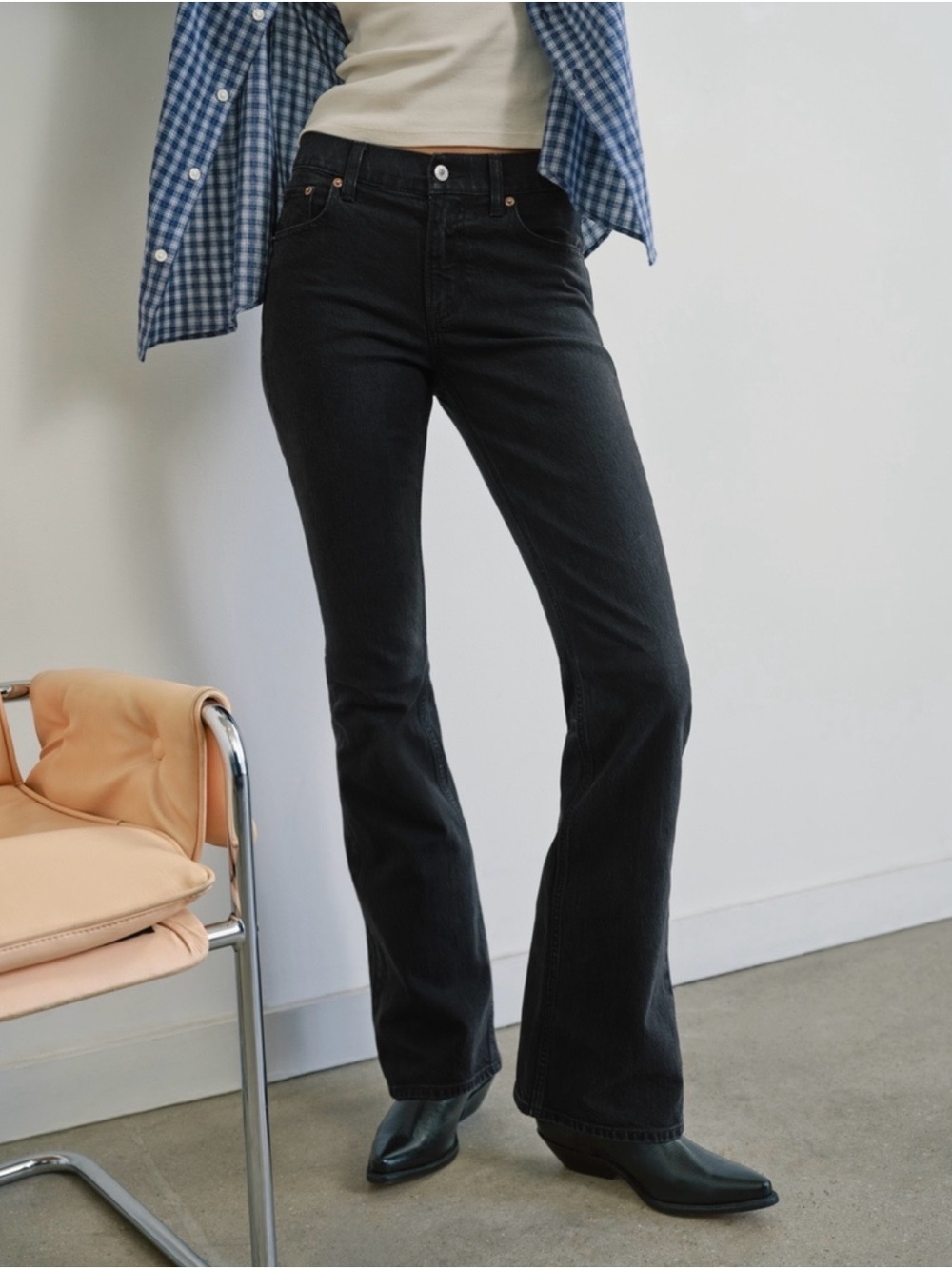 Abercrombie Mid-Rise Boot Cut Jean
